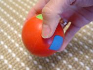 crazy color rubber ball